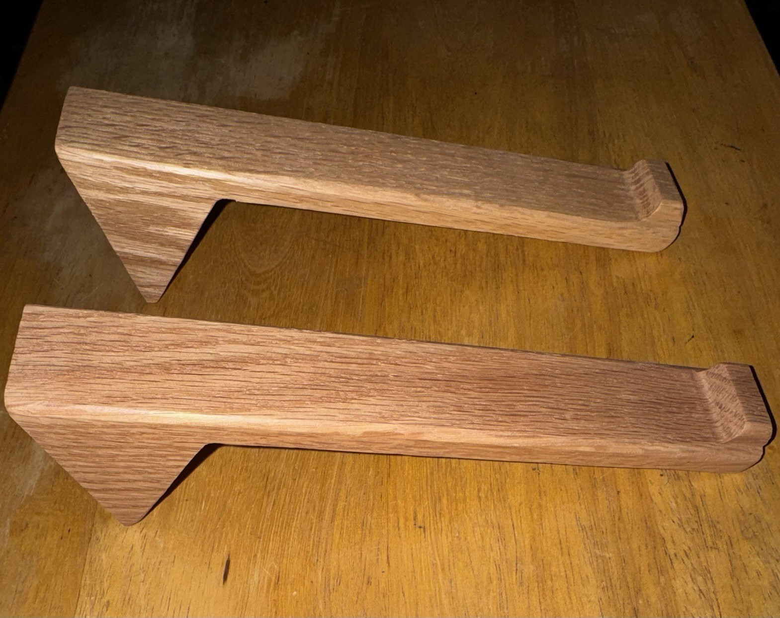 Adjustable Wood Laptop Stand Riser Holder, Brown, Universal Compatible