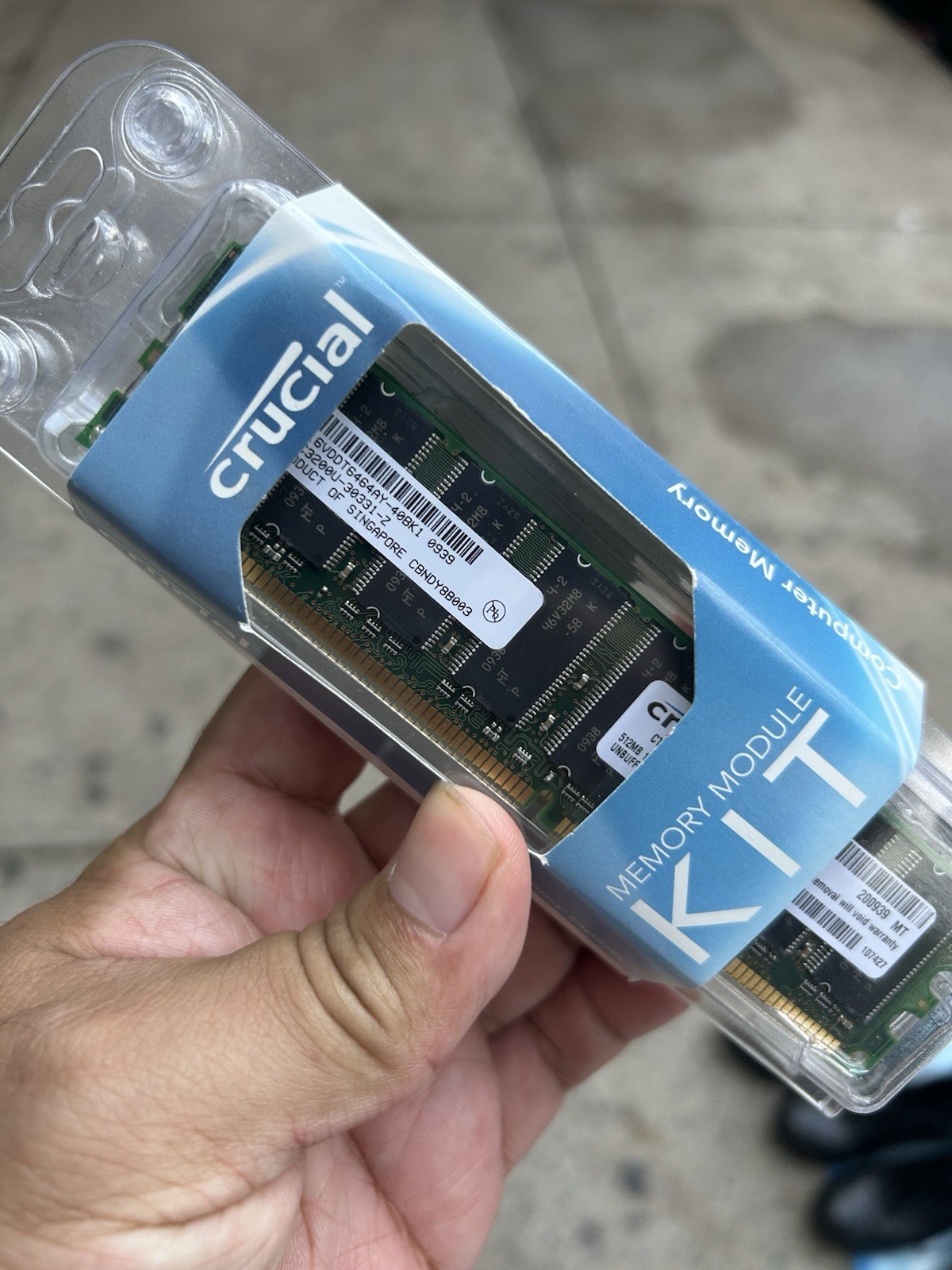 Crucial Memory 512mb 2 Use Condition RAM Pc3200