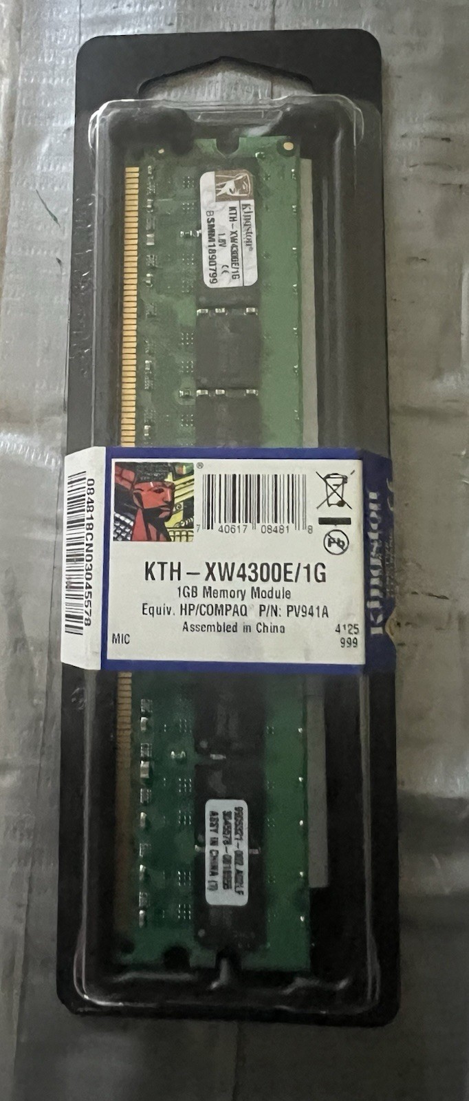 Kingston 1GB Memory Module Hp/Compaq KTH- XW4300E