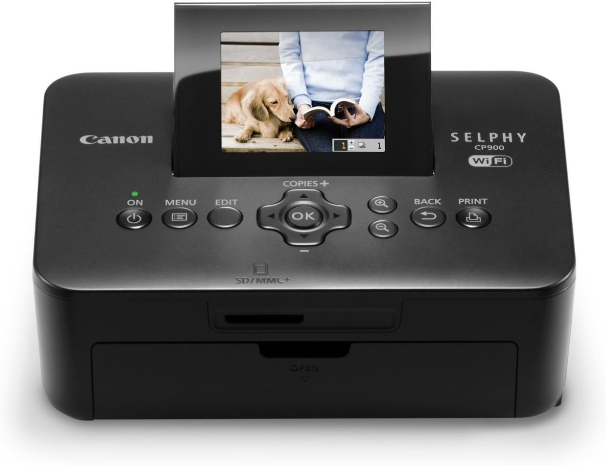 Canon SELPHY CP900 Black Compact Photo Printer (5959B001)