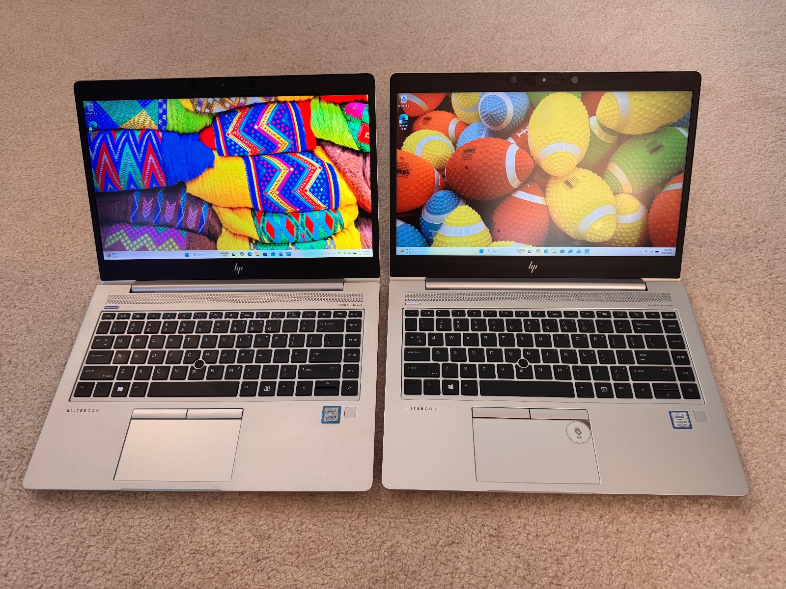 LOT OF 2 HP ELITEBOOK 840 G6 LAPTOP 14" 256GBSSD/8GBRAM i5-8265U WIN11PRO GREAT