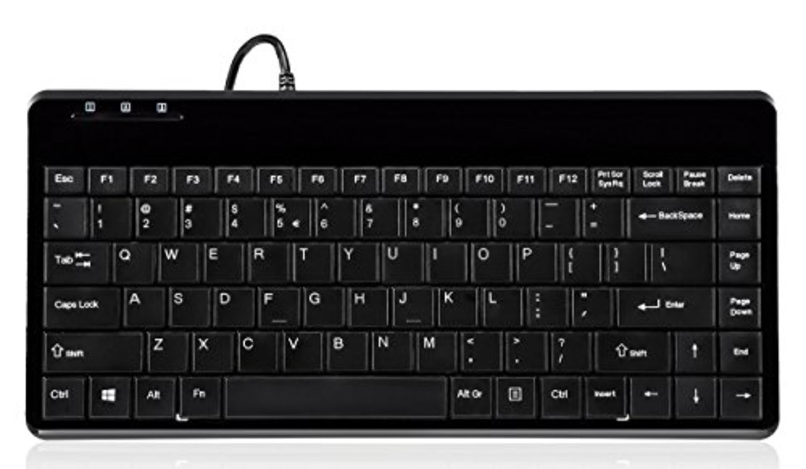 Perixx mini keyboard PERIBOARD-409P US wired PS2 connection F/S w/Tracking# NEW