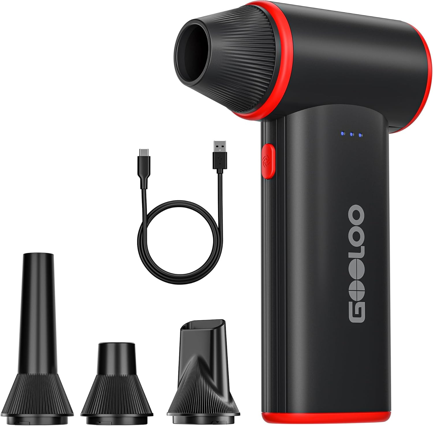 GOOLOO F3 Compressed Air Duster, 150000RPM Ultra-Power PC Air Duster