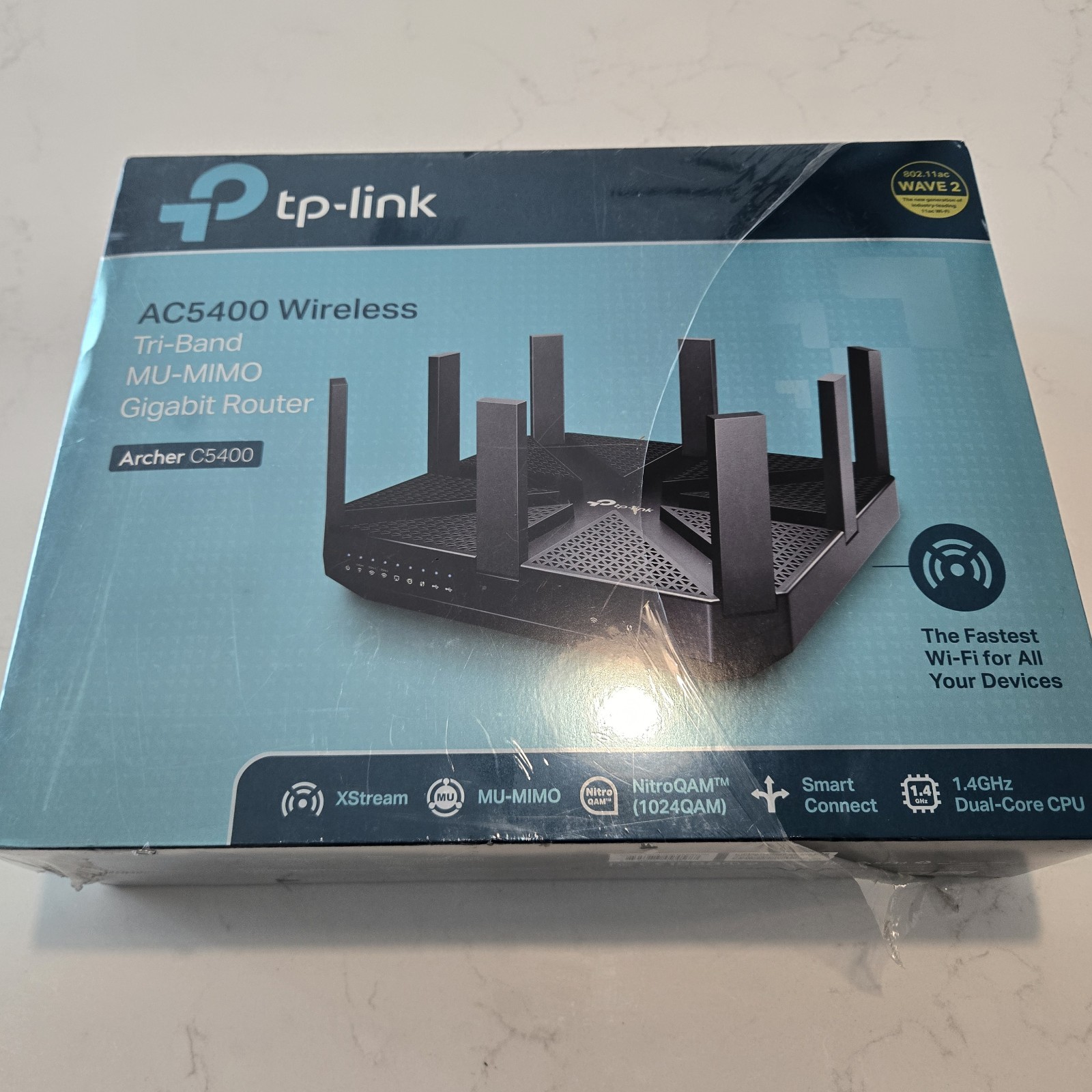 TP-Link Archer C5400 AC5400 Tri-Band MU-MIMO Gigabit WiFi Router Open Box