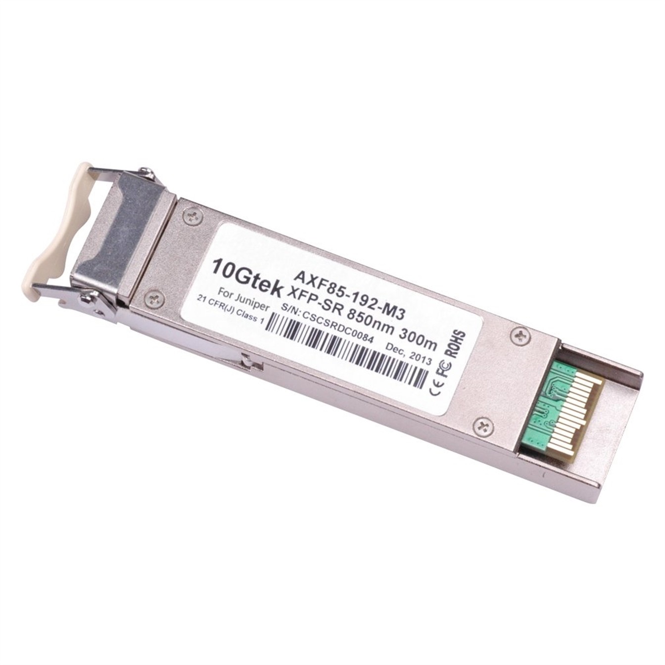 Juniper Networks EX-XFP-10GE-SR Transceiver, Silver