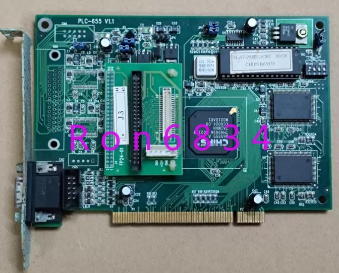 1pc used  PLC-655 V1.1 FLAT-PANEL/CRT