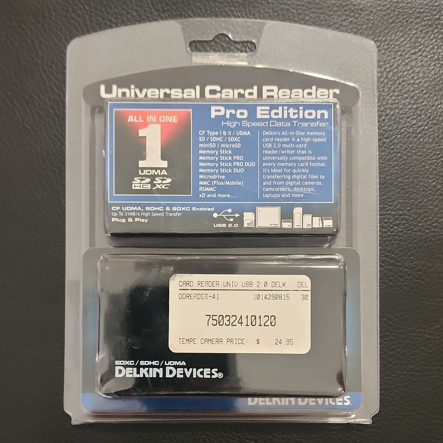 Delkin Devices Universal Card Reader Pro Edition USB 2.0 DDREADER-41