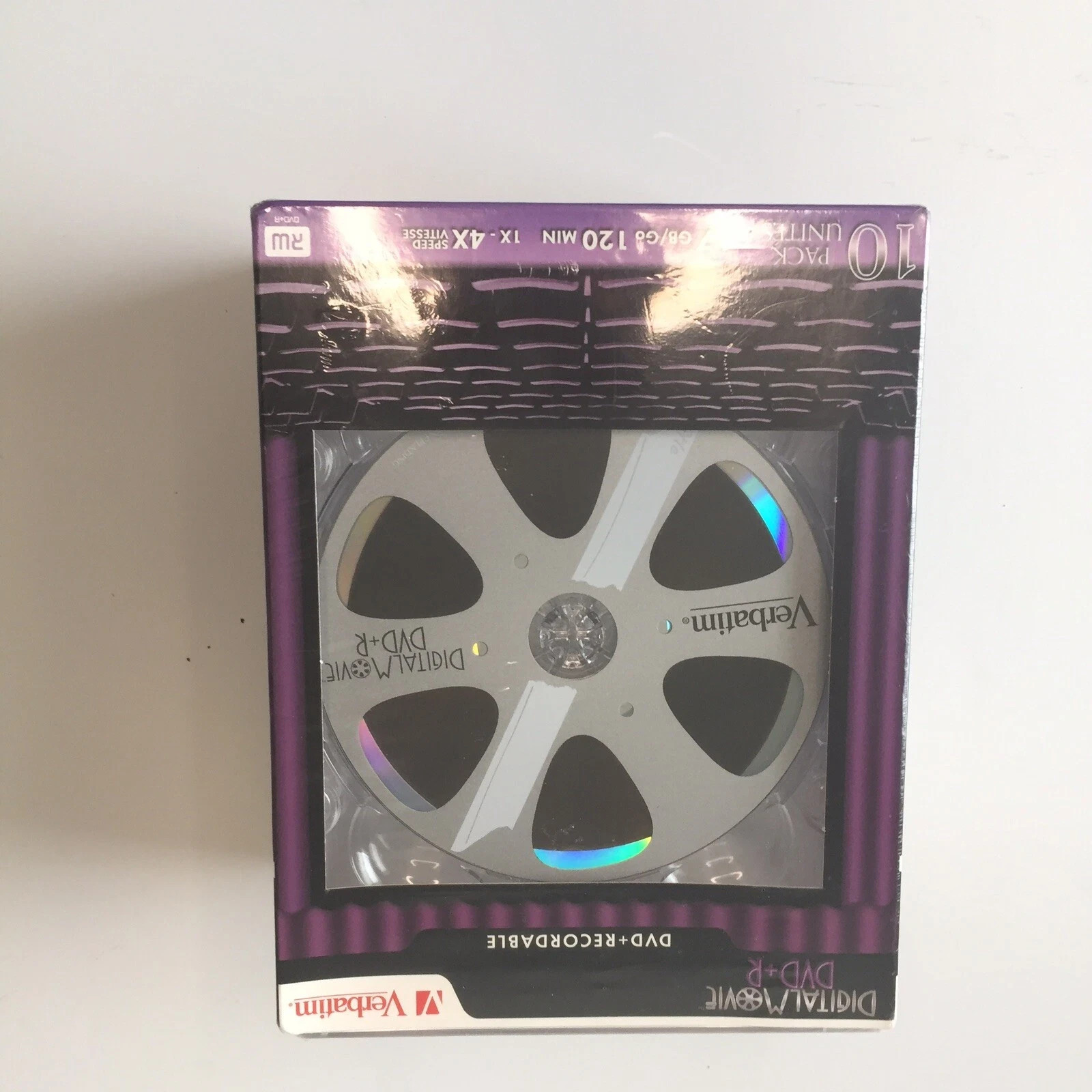 Verbatim Digital Movie DVD Blank Discs 10 pack sealed  NEW 4.7GB.recordable 120