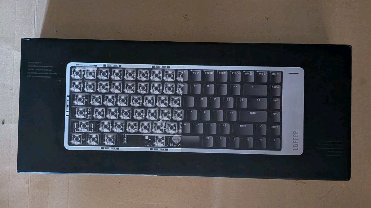 Lofree Flow 2 100 Space Gray Low-Profile Mechanical Keyboard Void Switches