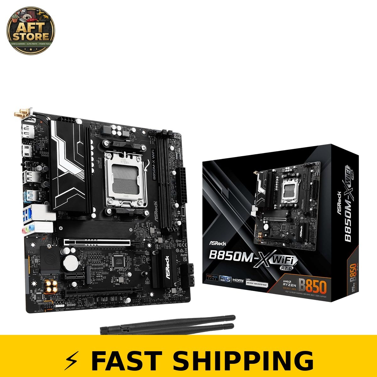ASRock B850M-X WiFi R2.0 AM5 Micro-ATX Motherboard