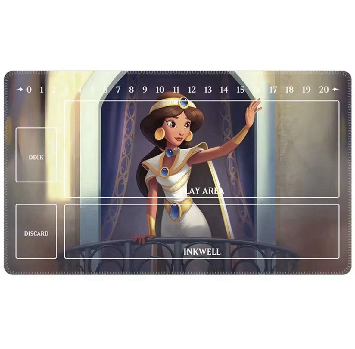 Disney Lorcana TCG Custom Playmat Princess Jasmine Aladdin Keyboard Mousepad 24”