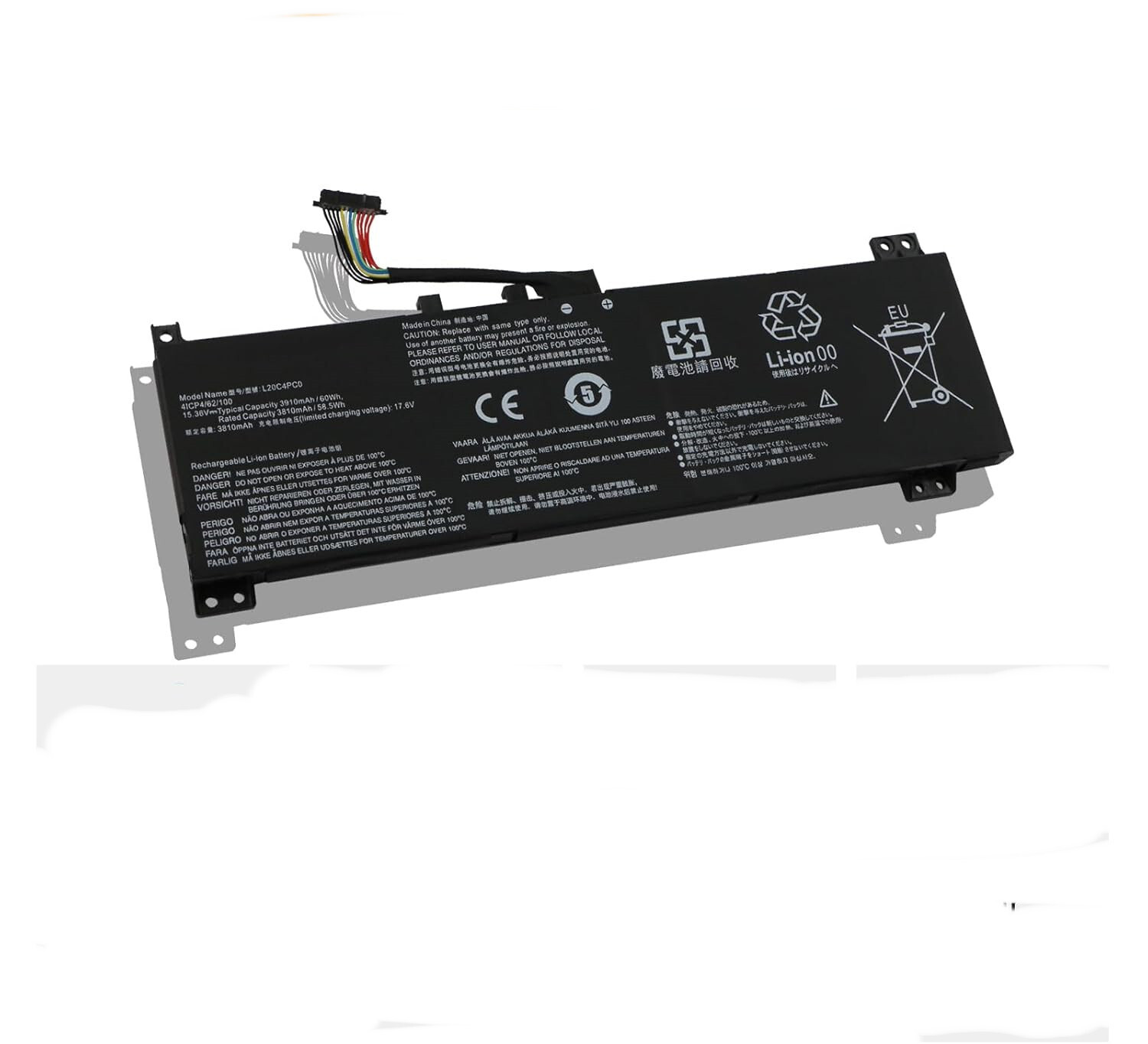 New 15.36V 60Wh L20C4PC0 L20D4PC0 L20L4PC0 L20M4PC0 Battery For Lenovo Laptop