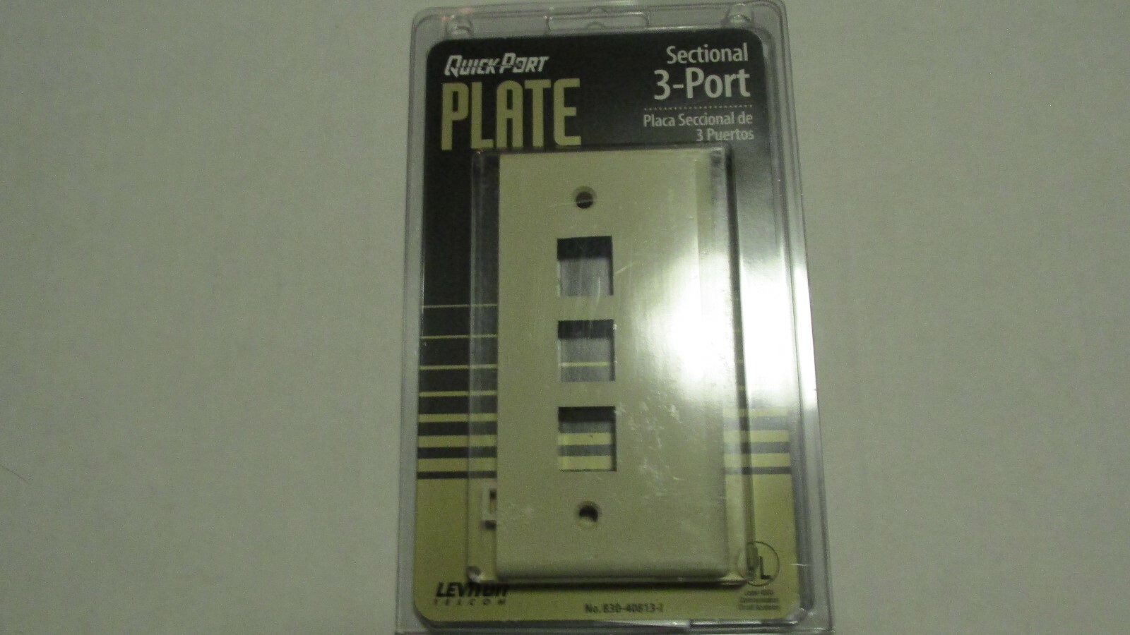 LOT OF 5 QUICKPORT 3-PORT END SECTIONAL WALLPLATE