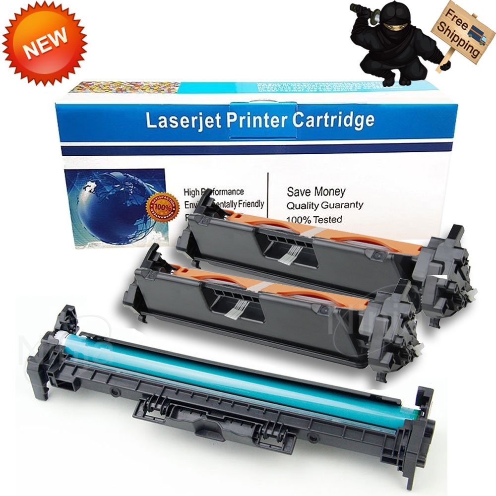 3PK Combo 2x CF217A Toner w/Chip + 1x CF219A 19A Drum for HP M102w M102a M130fw