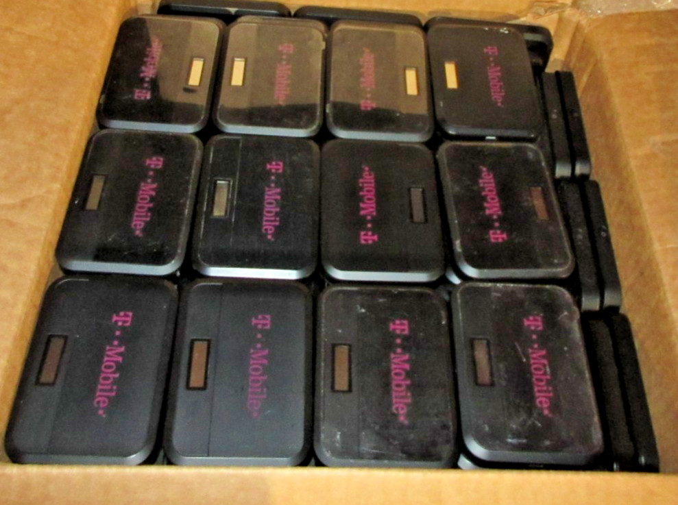 LOT OF 50 T-MOBILE FRANKLIN T9 WIRELESS 4G LTE MOBILE HOTSPOT BLACK- NO BATTERY