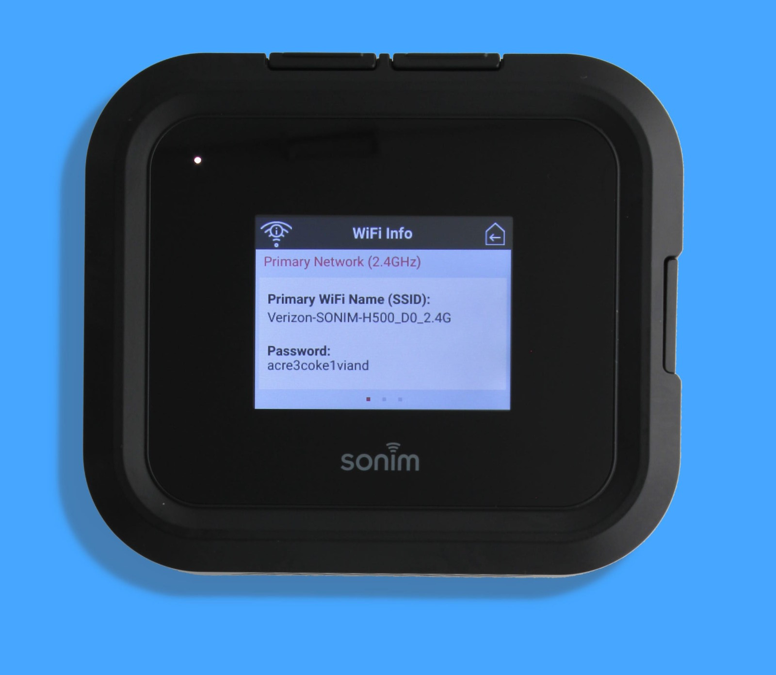 UNLOCKED / VERIZON SONIM H500V HOTSPOT MODEM MOBILE WI-FI BLACK