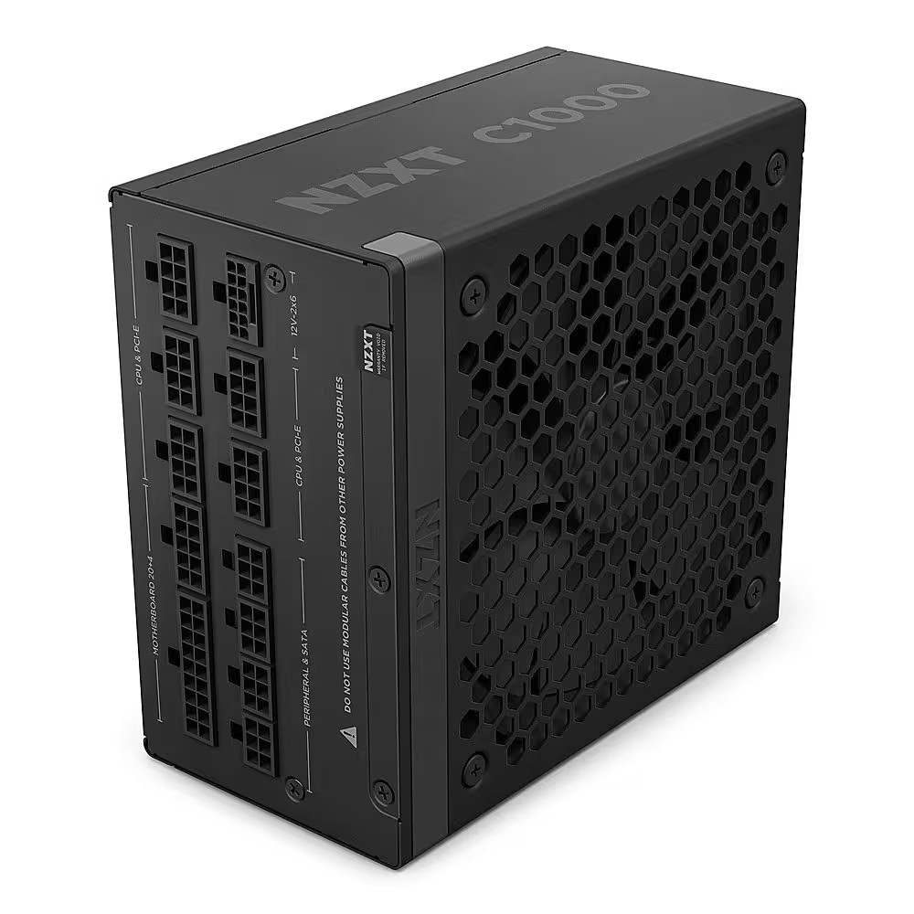 NZXT - C 1000W ATX 3.1 80 Plus Gold Fully Modular Power Supply - Black