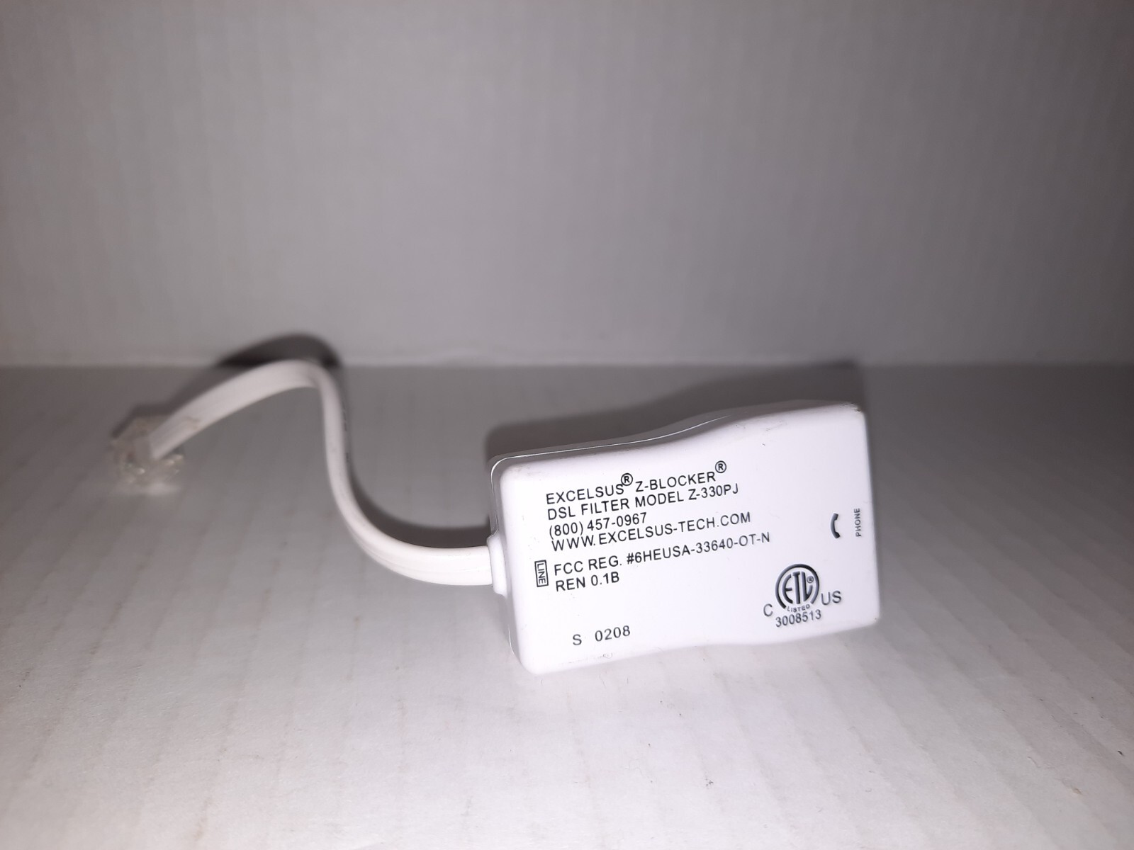 Excelsus Z-Blocker DSL Filter Model # Z-330PJ - Used