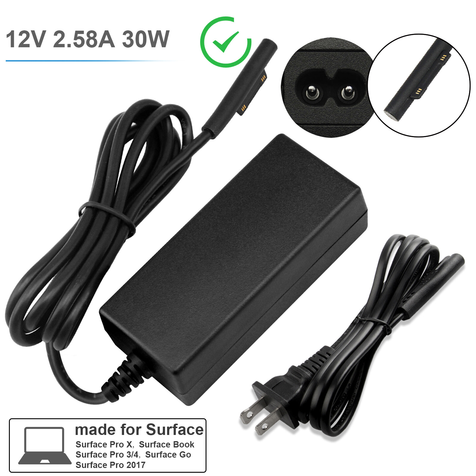 36W Charger For Surface Pro 3 4 i5 i7 Tablet 1625 1724 Microsoft-Surface Book