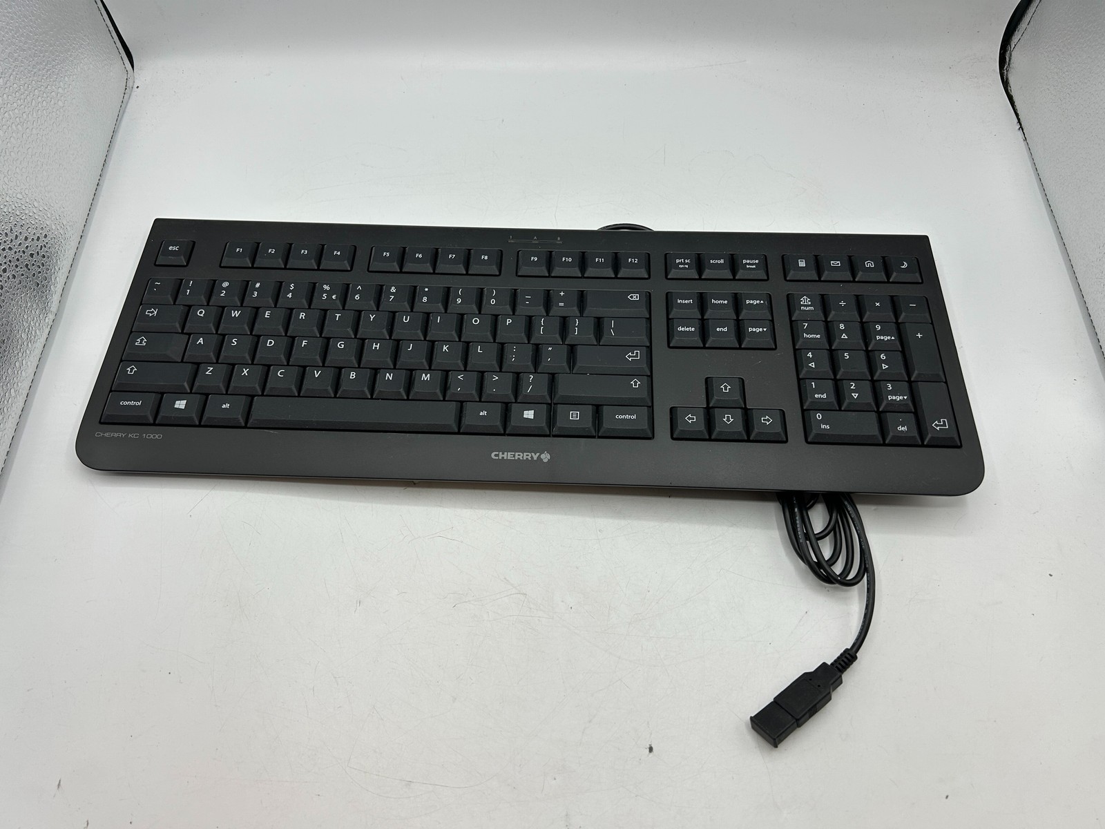 CHERRY KC 1000 Keyboard - Black USB CORDED KEYBOARD W/ 