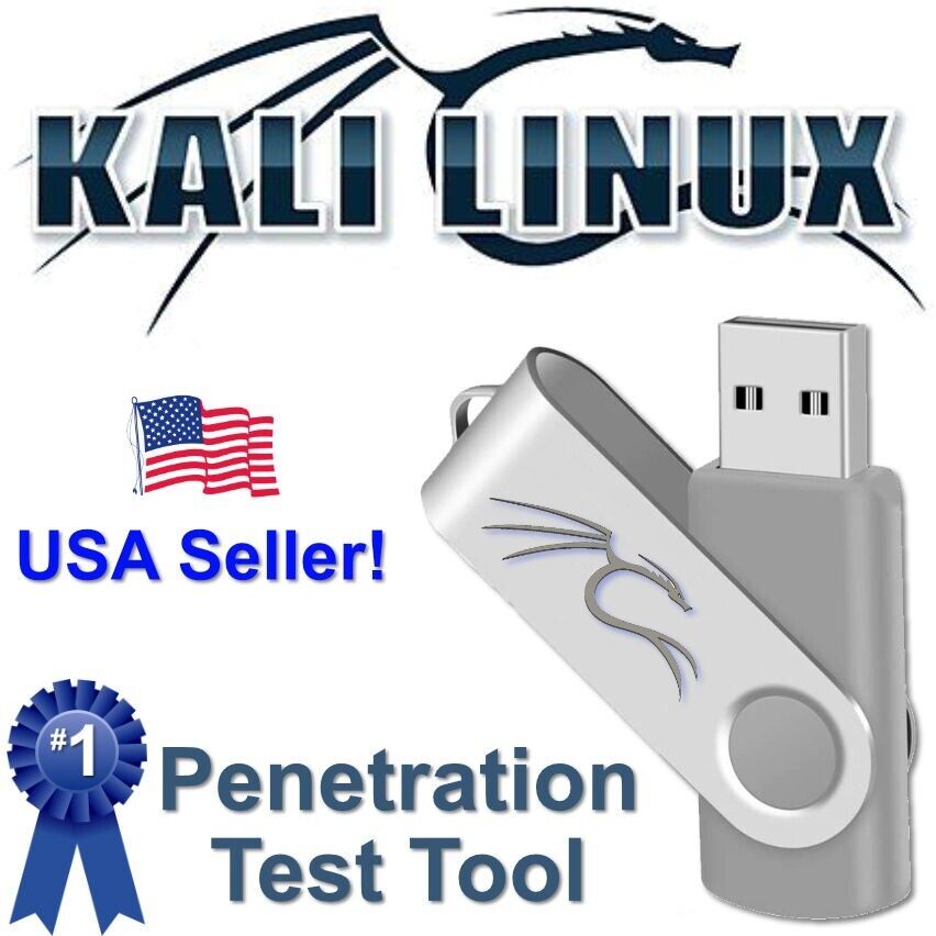 Kali Linux 2024.1 USB Bootable Live/Install for Penetration Testing 64bit