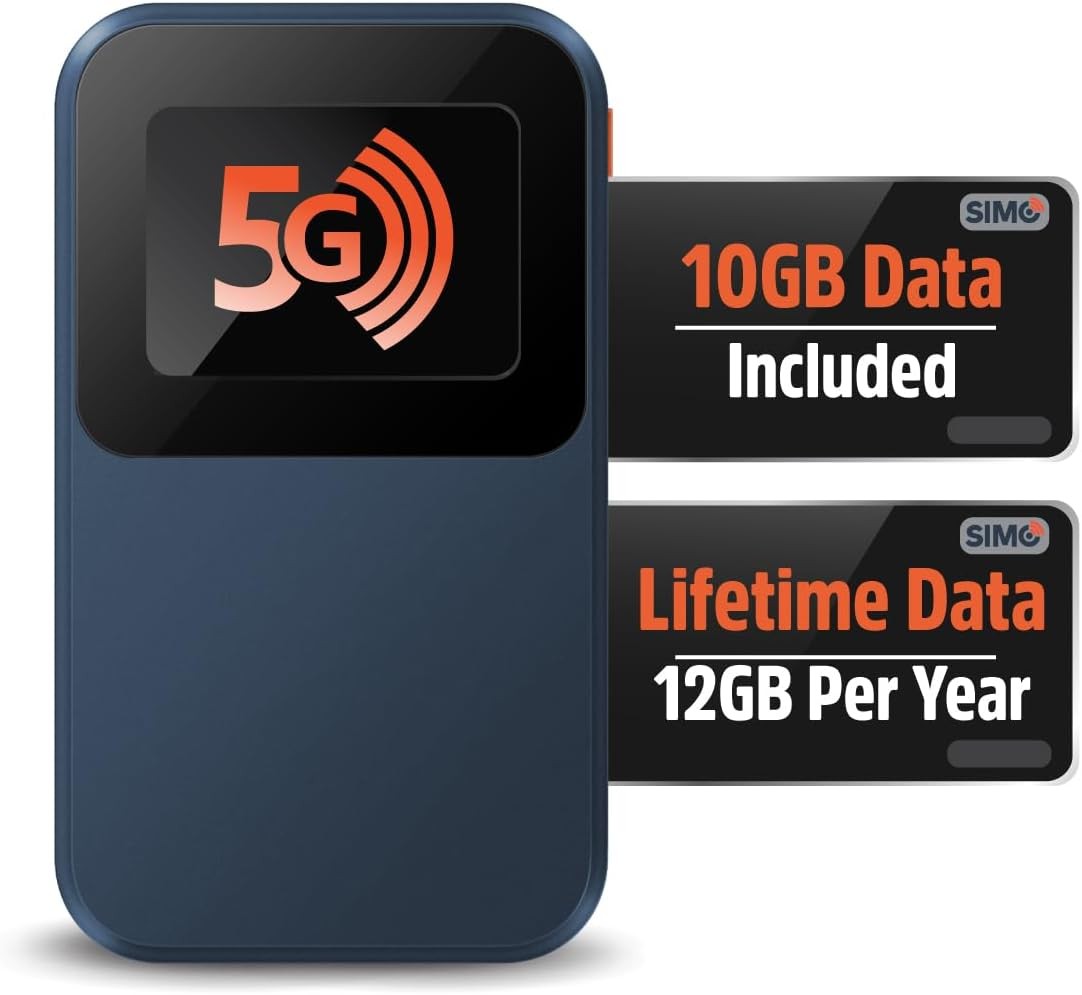Solis Edge 5G Hotspot Lifetime Data 12GB Year Global WiFi