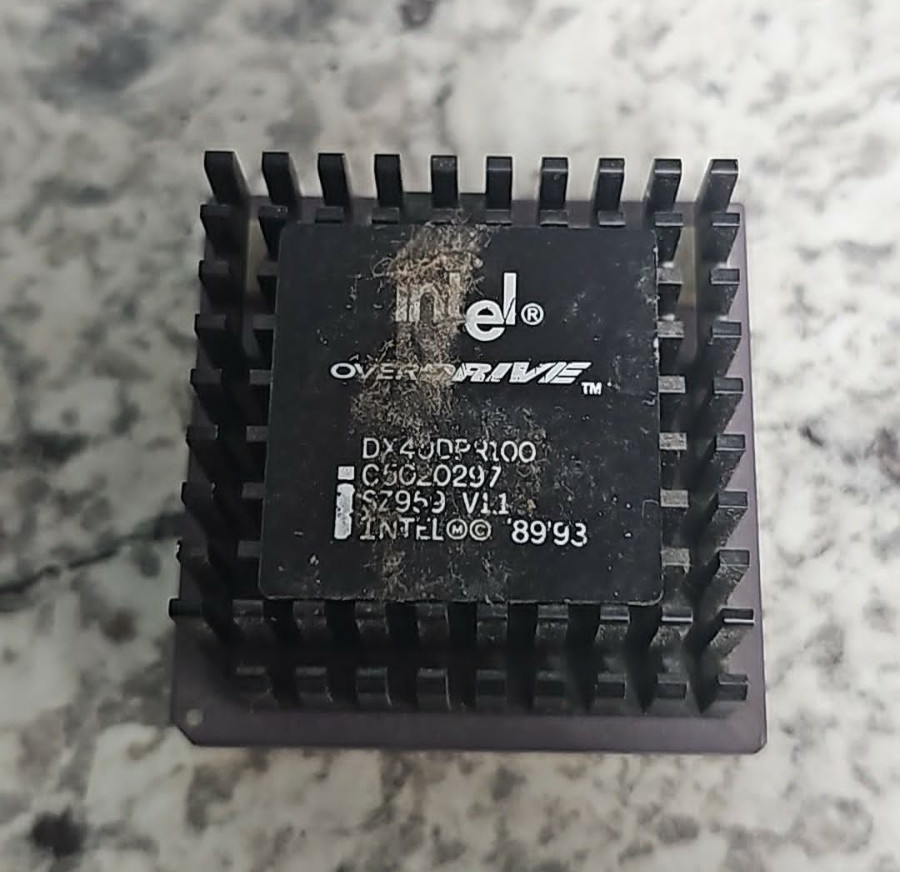 TOP Socket 3 486 CPU Intel Overdrive 100MHz SZ959 DX4ODPR100 PGA168 TESTED CLEAN