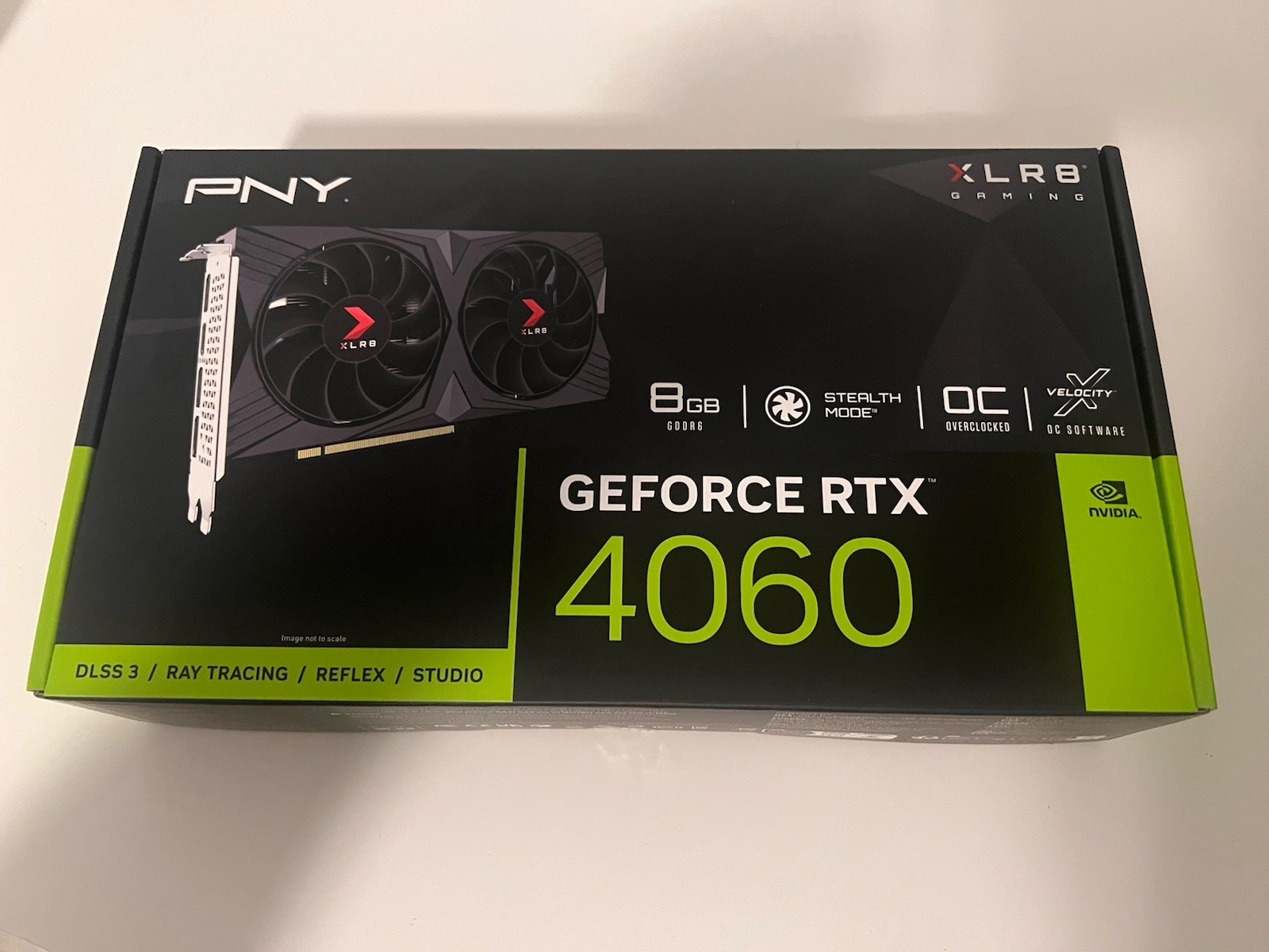 (Box Only) PNY GeForce RTX 4060 Outer Box W/ Internal Packaging 