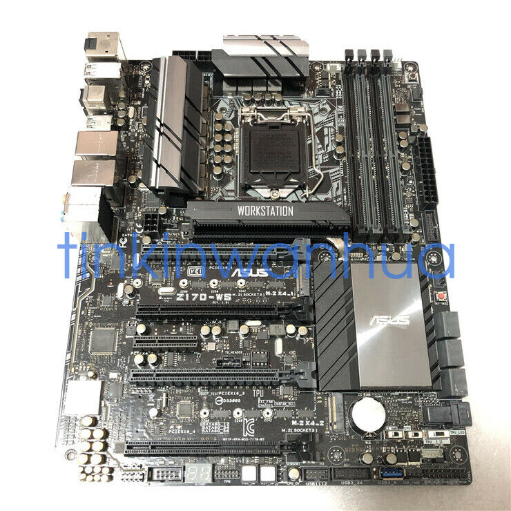 For ASUS Z170-WS Motherboard LGA1151 DDR4 DP+Mainboard Tested 100% ok