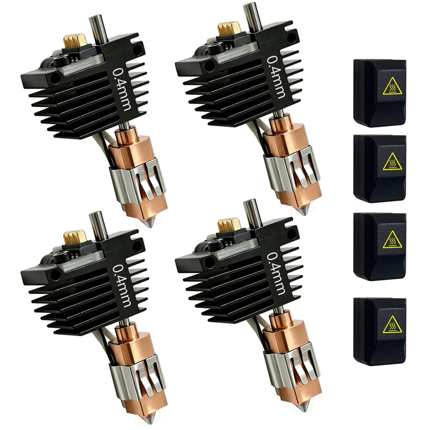 4‑Pack 0.4Mm Creator 5 Nozzle for Flashforge Creator 5 Pro Hotend