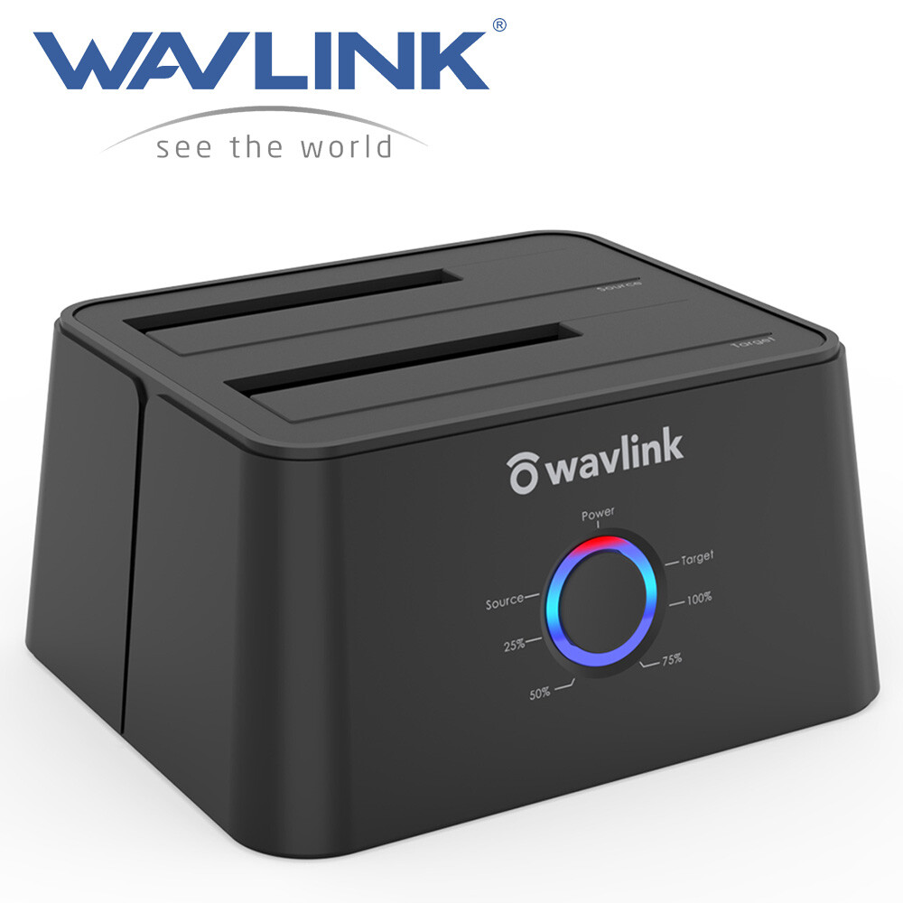 Wavlink External Hard Drive SSD HDD Enclosure Reader Clone USB3.0 to SATA 16TB