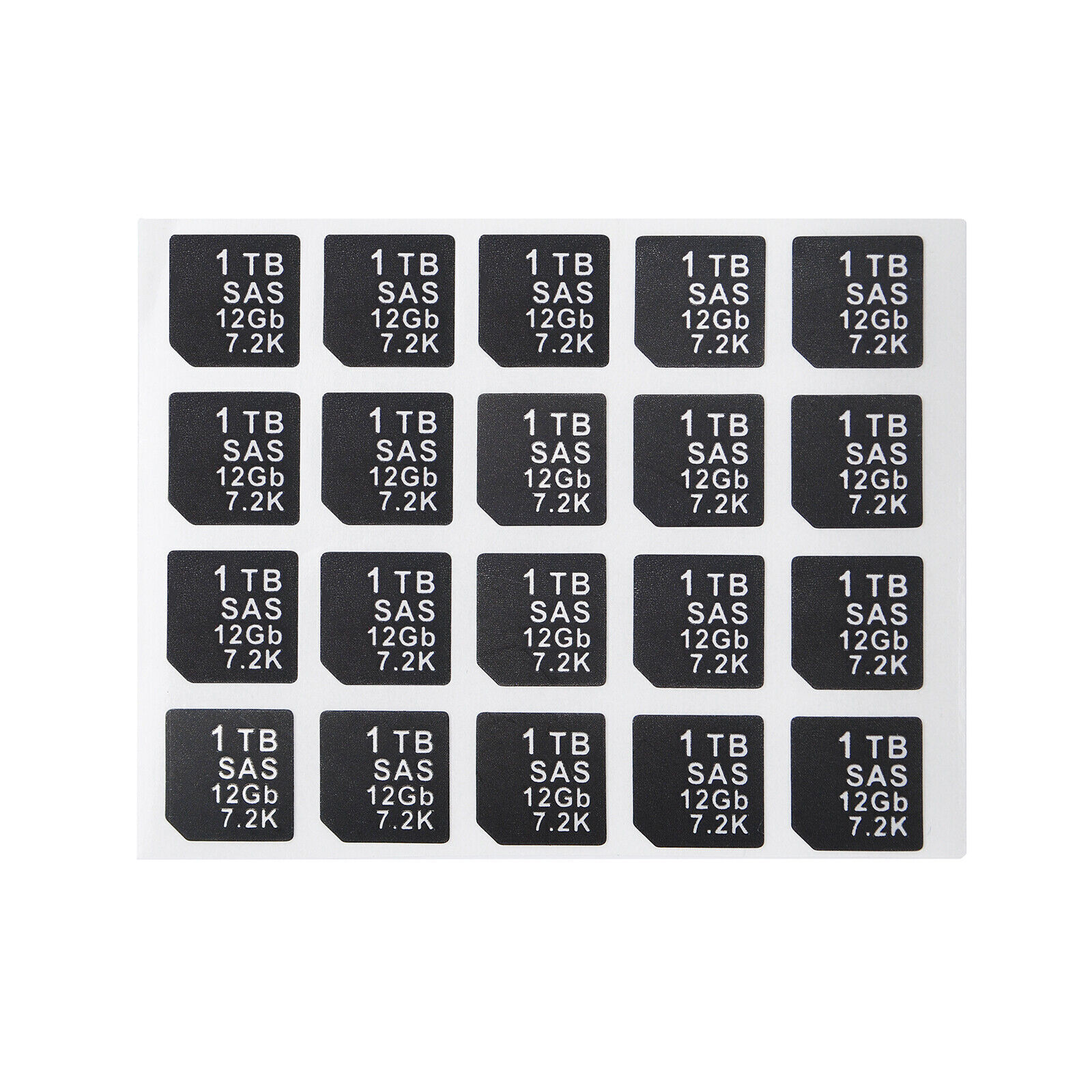 20X Capacity Sticker SAS SATA NVME SSD For DELL DXD9H X7K8W Hard Tray Caddy