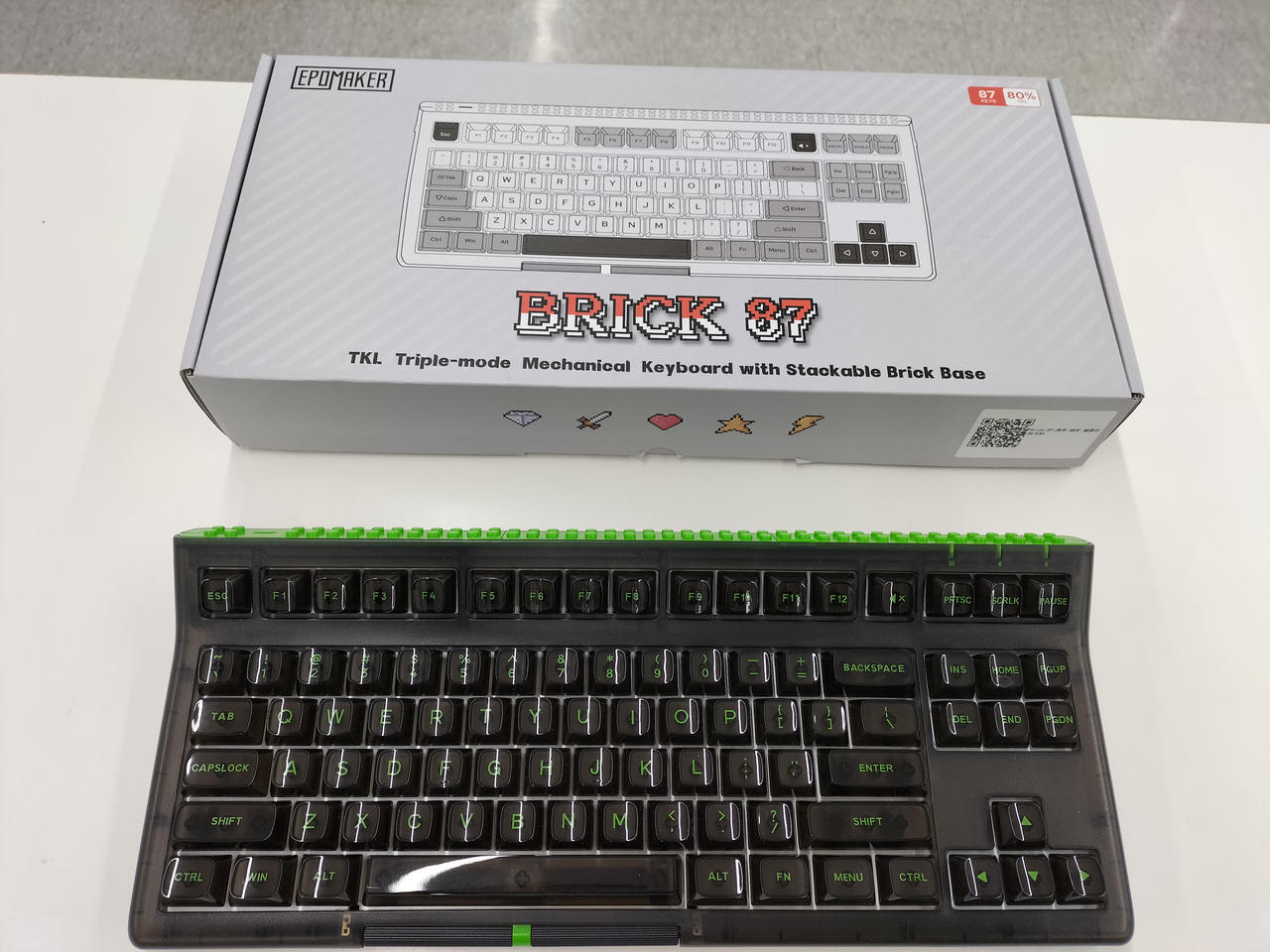 Epomaker Brick 87 Mechanical Keyboard Good Condition Used