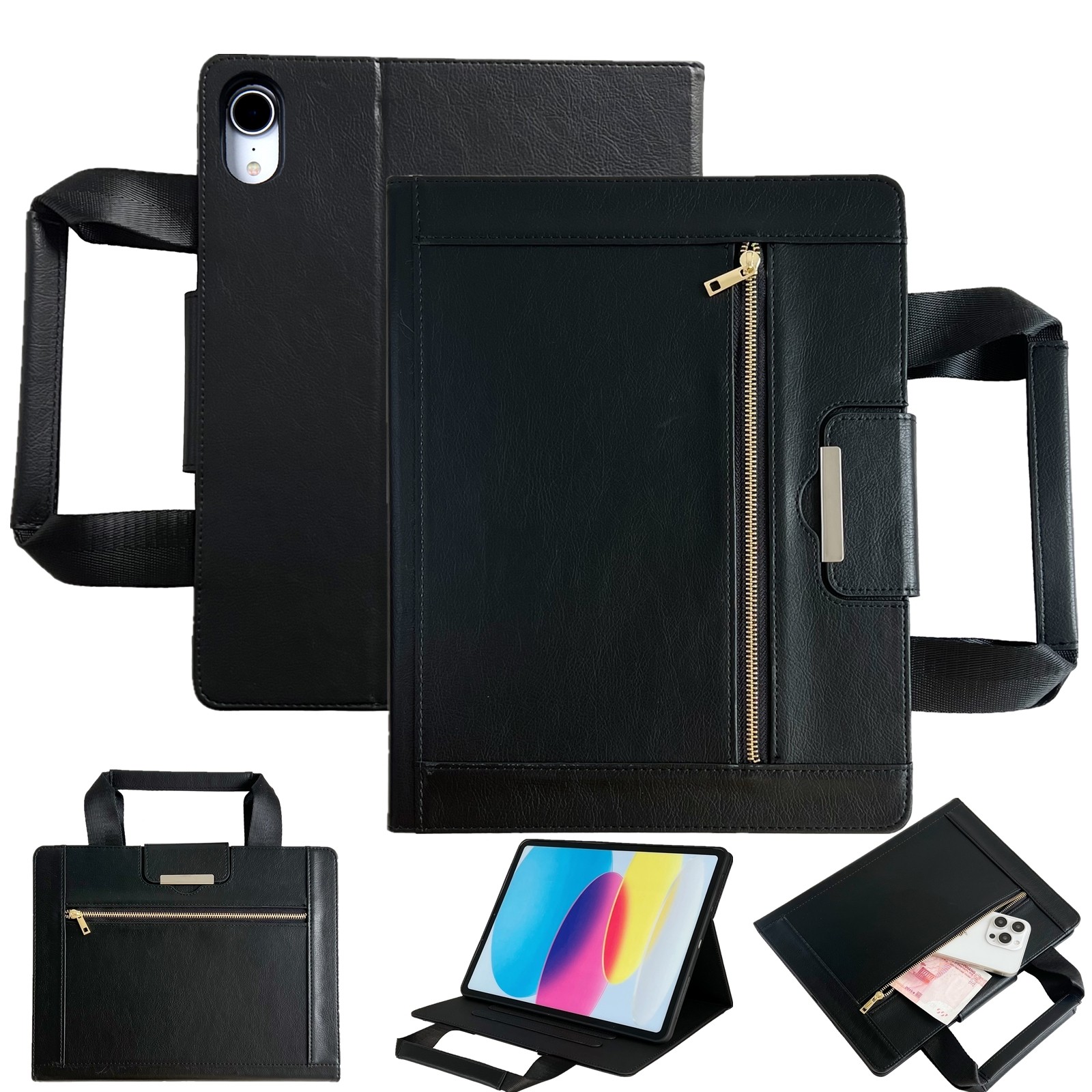 Business Handbag Case Flip Stand Cover for iPad (A16) 11th Generation 11-in 2025