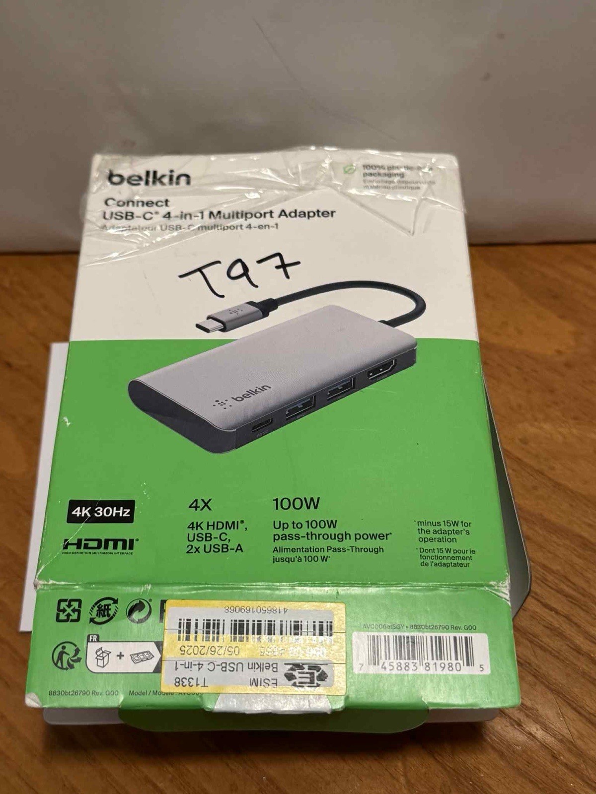 Belkin USB-C 4-in-1 Multiport Adapter