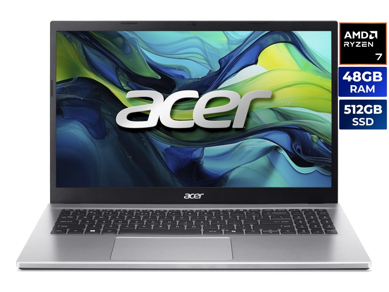 Acer Aspire Go 15 15.6" AMD Ryzen 7 5825U 48GB DDR4 Memory DDR4 3200 512GB PCIe
