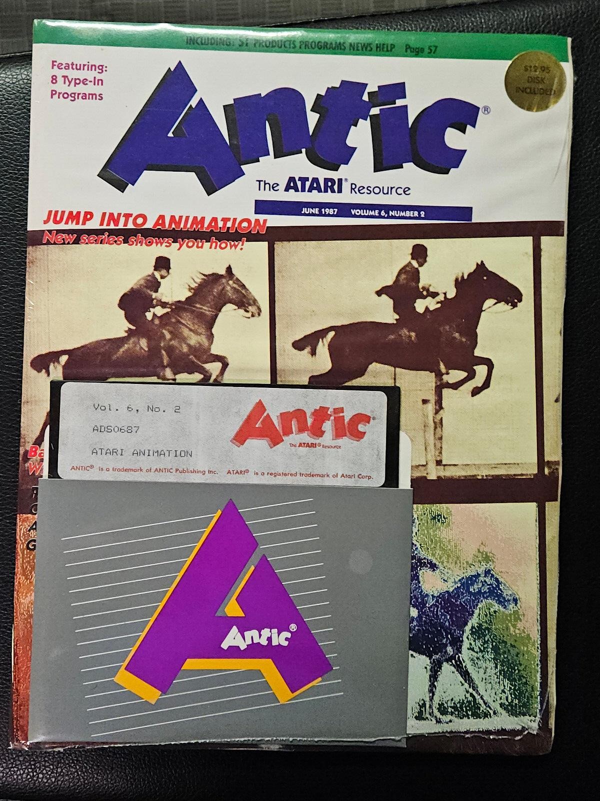 NEW Antic - The Atari Resource June 1987 Volume 6, Number 2 magazine