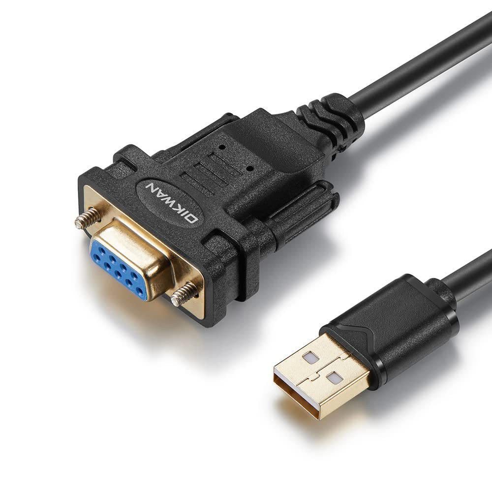 USB to RS232 Serial Adapter with FTDI Chipset - USB 2.0 to Female DB9 Serial Cab