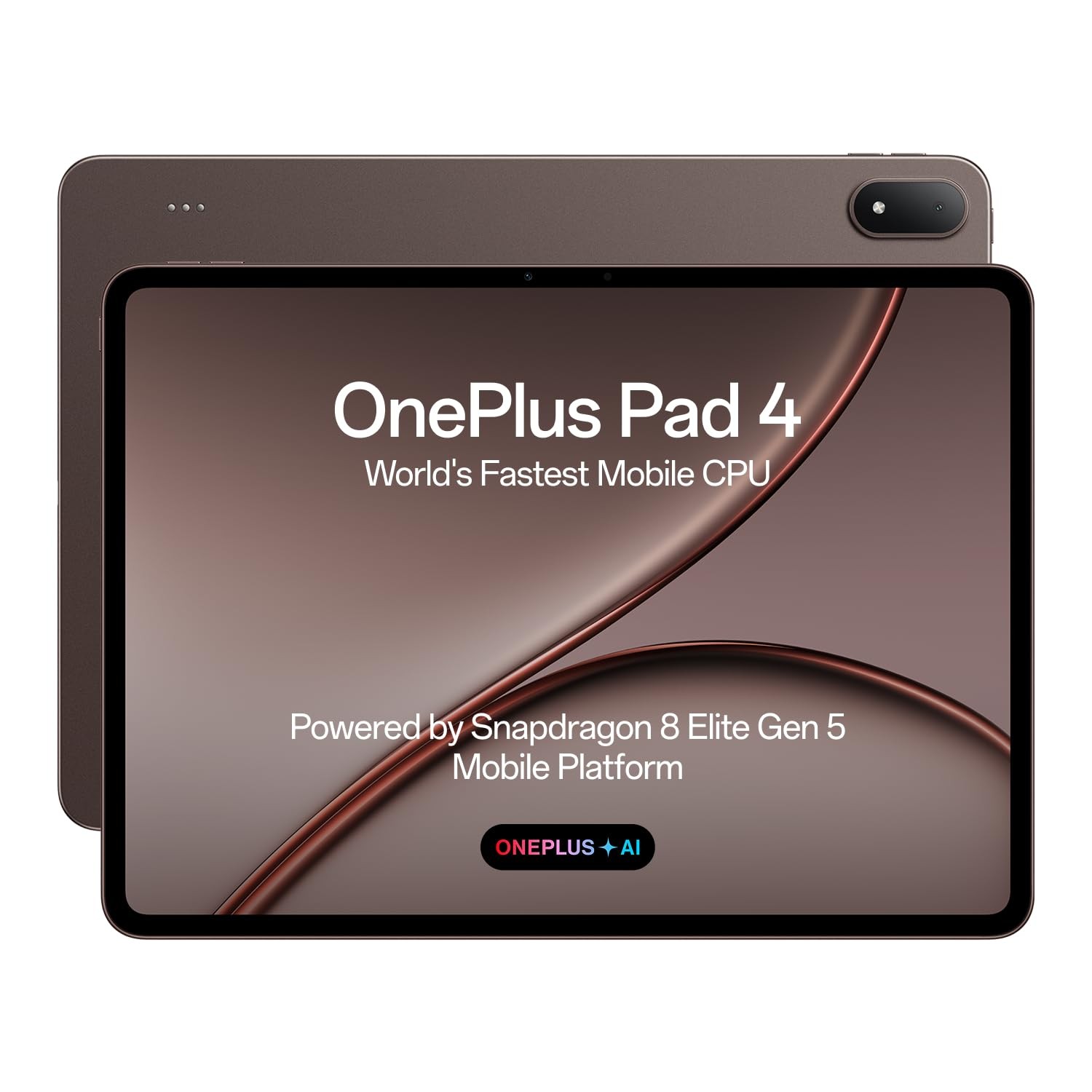 OnePlus Pad 4, (12GB + 512GB Dune Glow) WiFi Snapdragon® 8 Elite Gen 5 Platform.