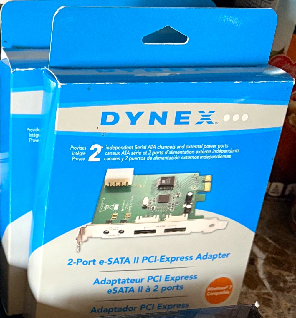 Dynex DX-ESATAP 2-Port eSATA II PCI Express eSATA Adapter Card