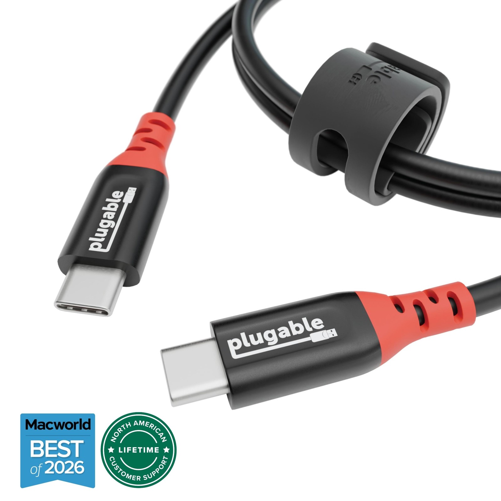 Plugable USB-C Cable, Data Blocker Charge Only, 240W (3.3 ft / 1m)