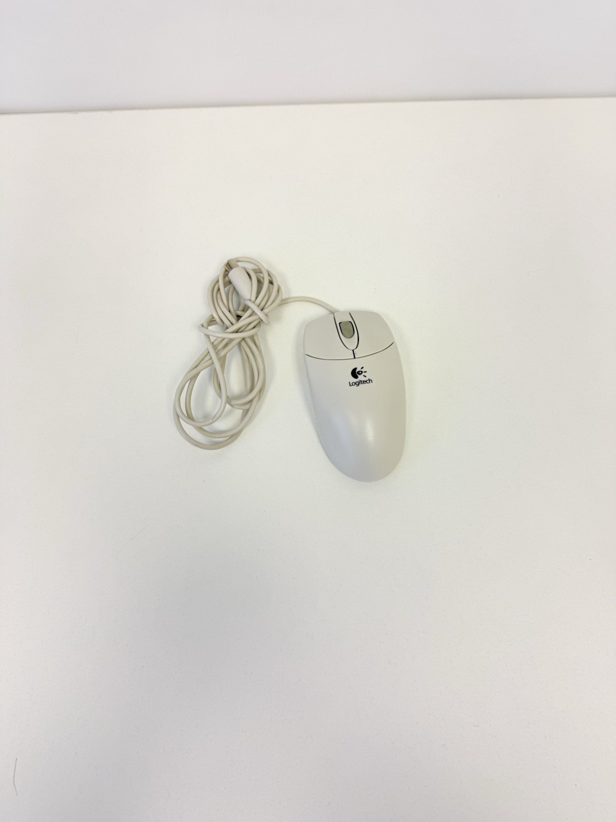 Vintage Logitech Scroll Wheel PS/2 Mouse Model M-S48A Tested