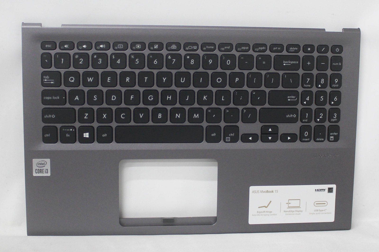 90NB0QU4-R31US1-B Asus Palmrest Top Cover W/K/B_(Us)  F512Ja-As34 "GRADE B"