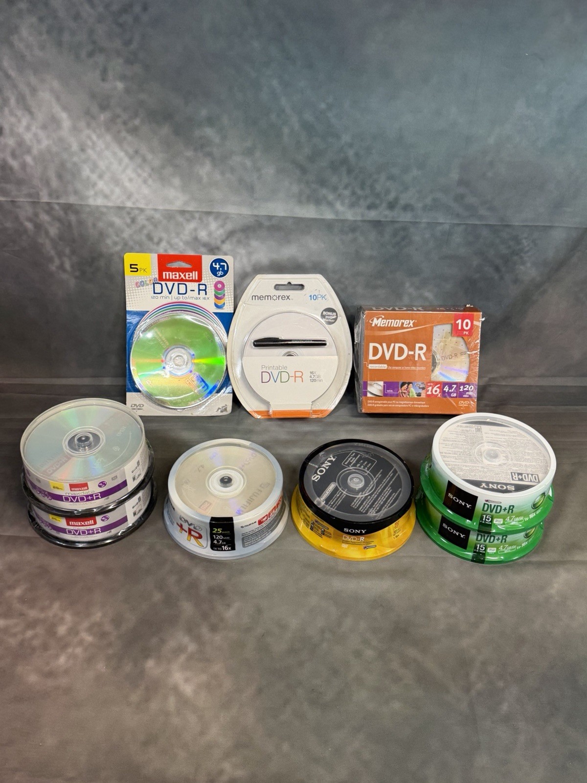 Lot Of Over 150 Blank DVD-R Discs Media 4.7GB 120Min & Others