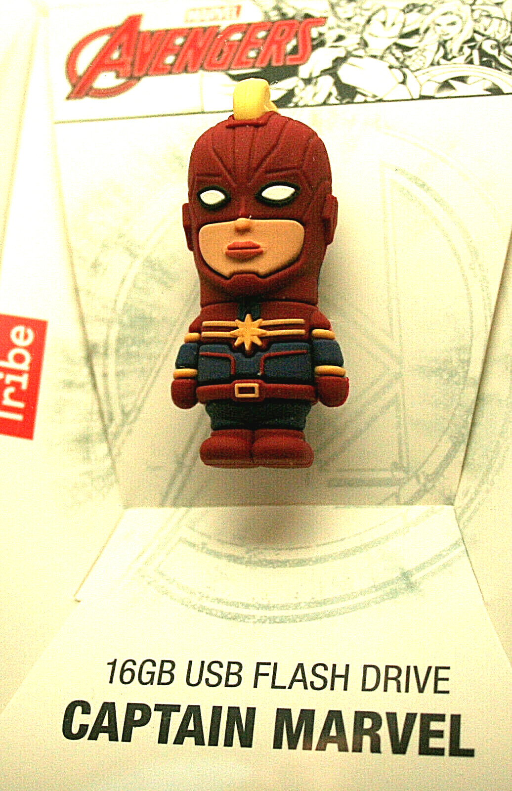 Marvel Comic Captain Marvel 16GB USB Flash Drive New NOS MIB Tribe