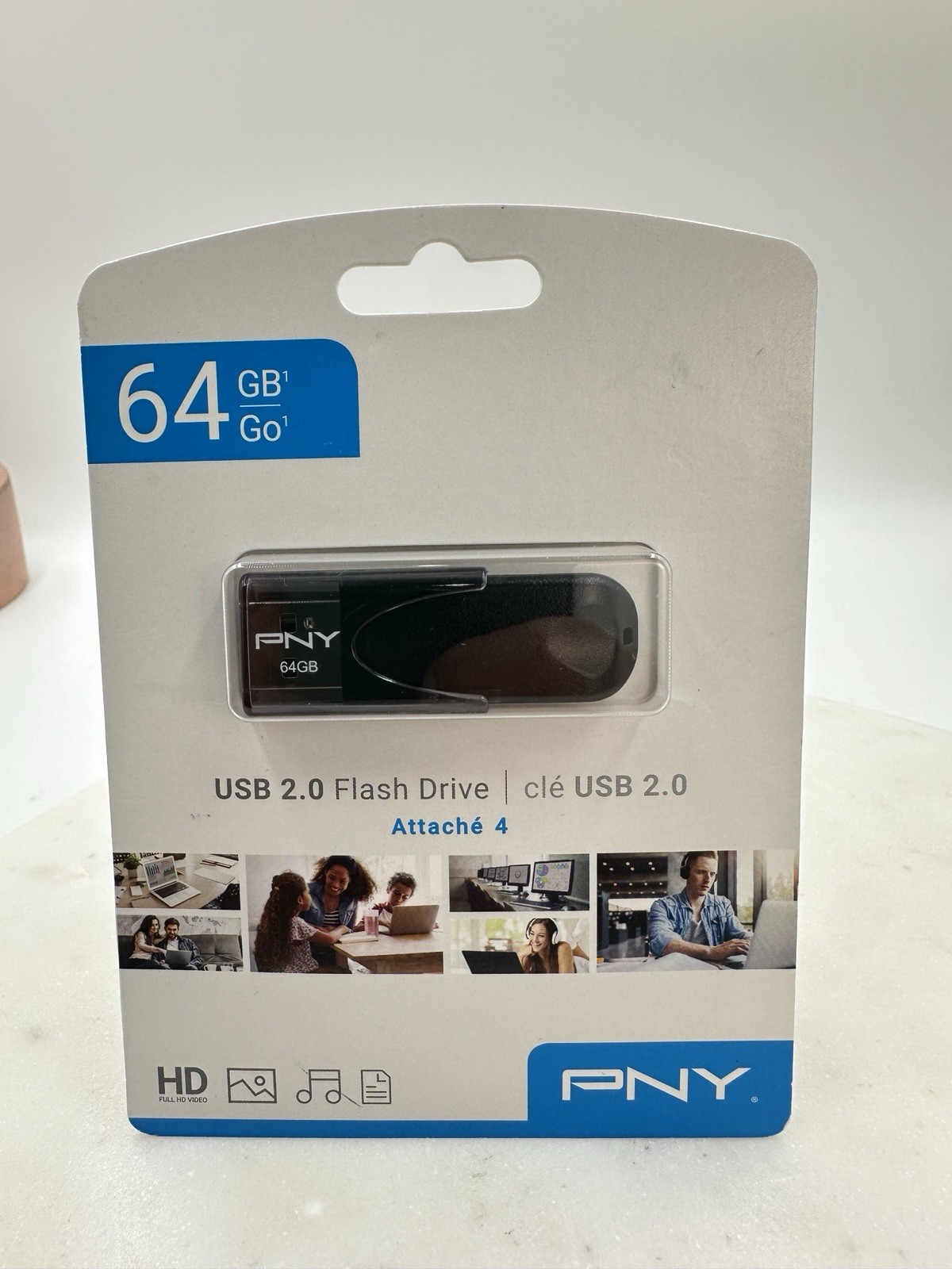 PNY - Elite Turbo Attache 4 64GB USB Flash Drive - Black
