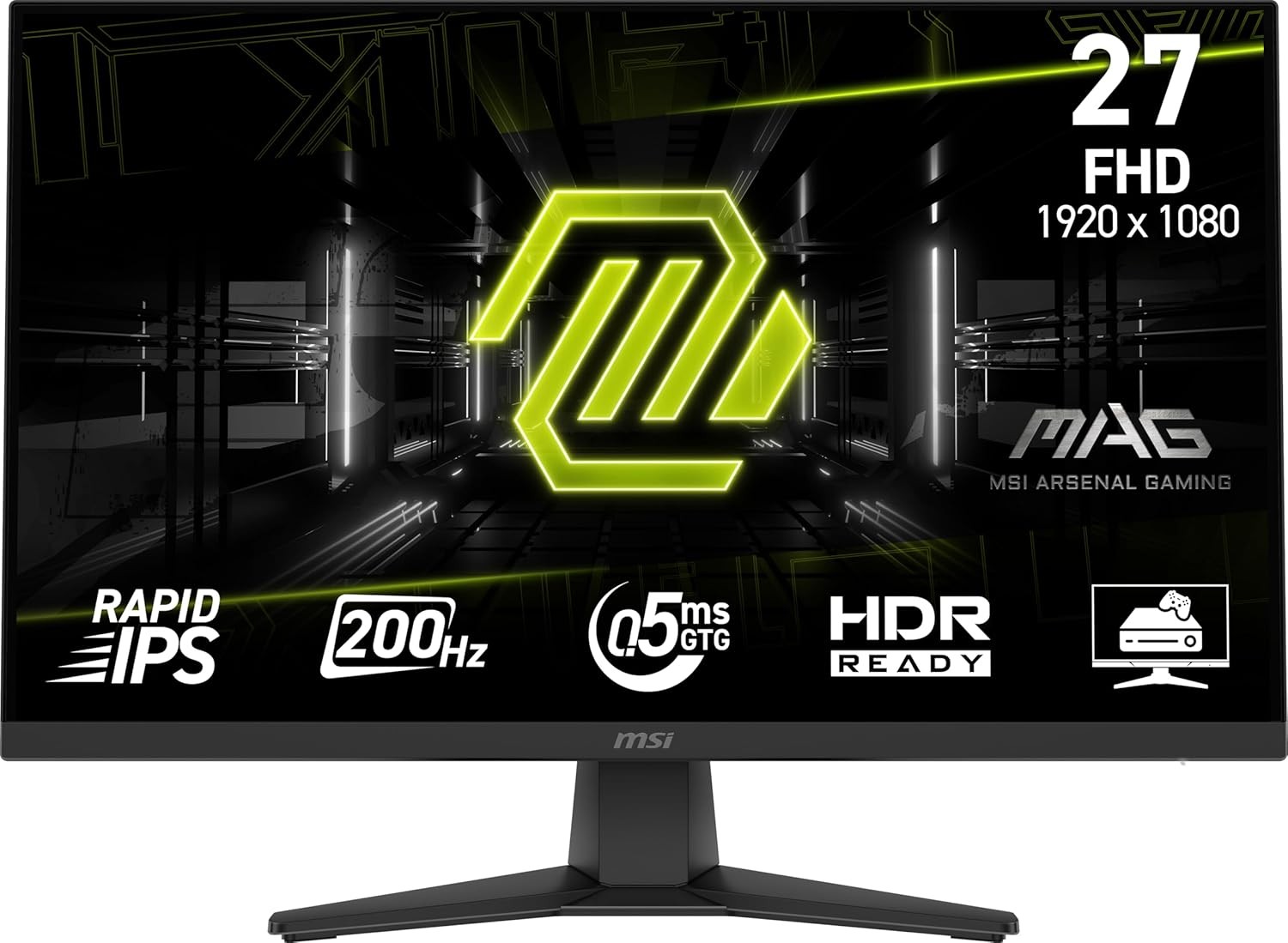 MSI MAG 274F 27" IPS FHD 200Hz 0.5ms, FreeSync HDR Ready Tilt, Gaming Monitor