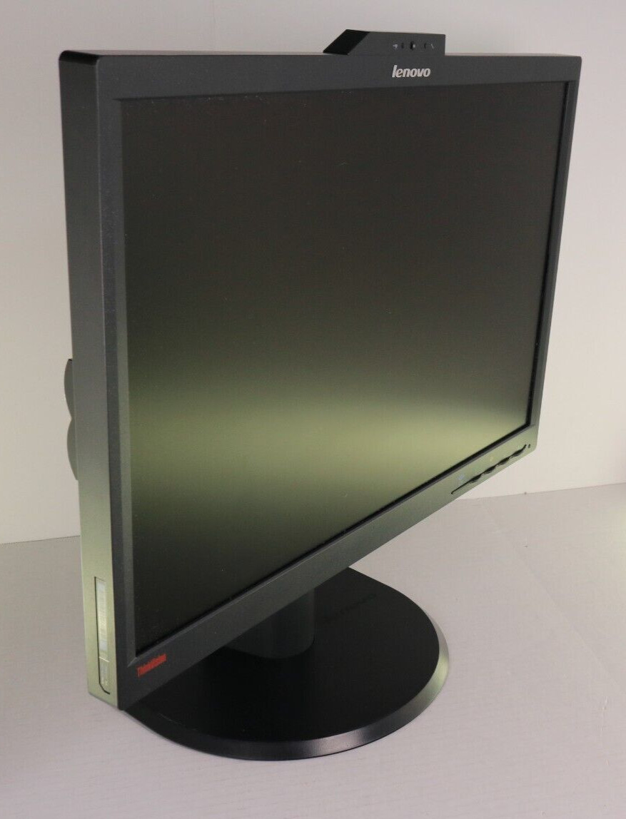 Lenovo ThinkVision L2251wD 22" Monitor VGA DP Webcam USB Hub 5ms 2578-HB6 Tested