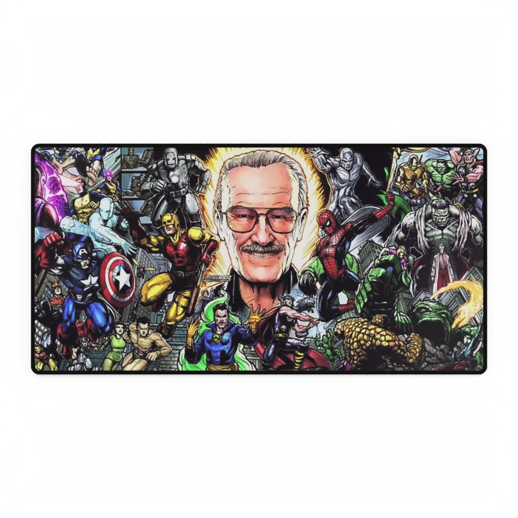Marvel Superheroes Stan Lee Tribute Comic Characters Mouse Pad Desk Mats