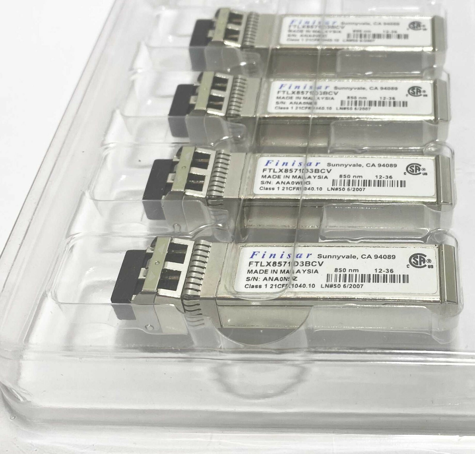 Finisar FTLX8571D3BCV  SFP+ Transceiver 10GBASE-SR/SW LC Genuine